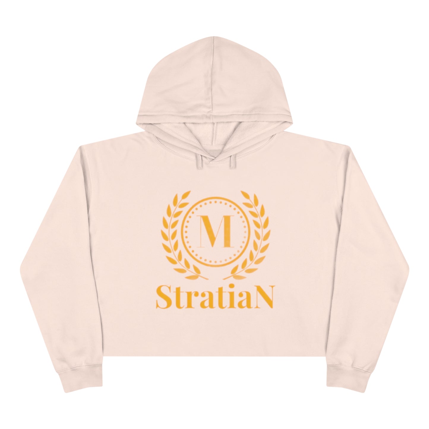 StratiaN Big-Logo Crop Hoodie
