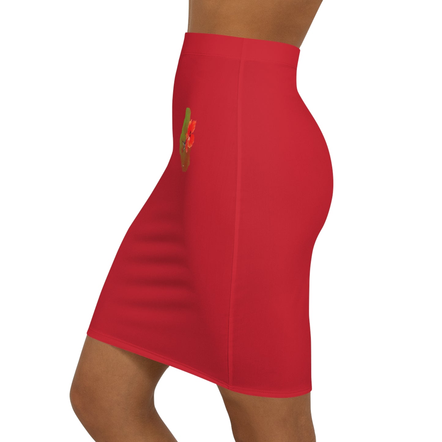 Montserrat hibiscus Mini Skirt (AOP)