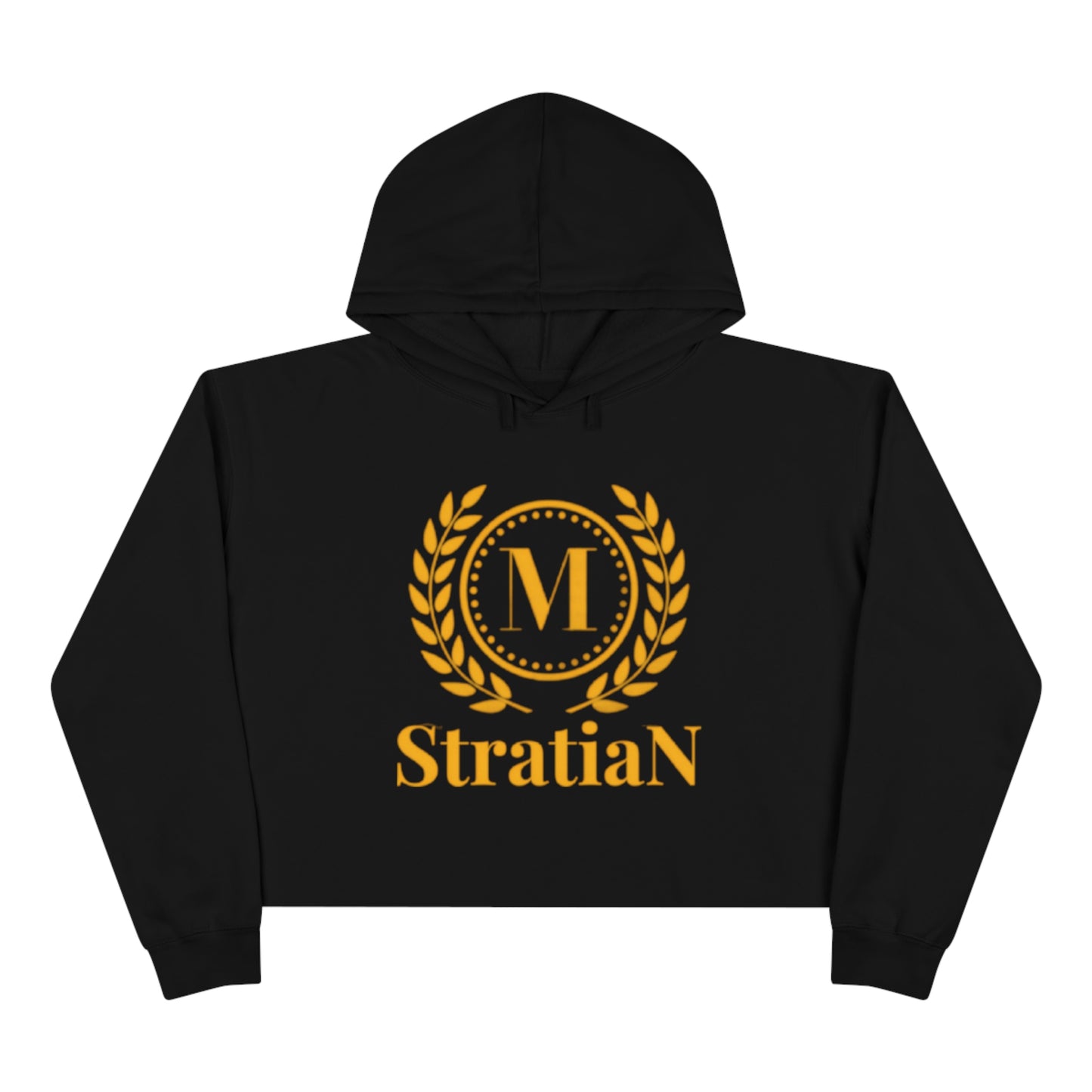 StratiaN Big-Logo Crop Hoodie