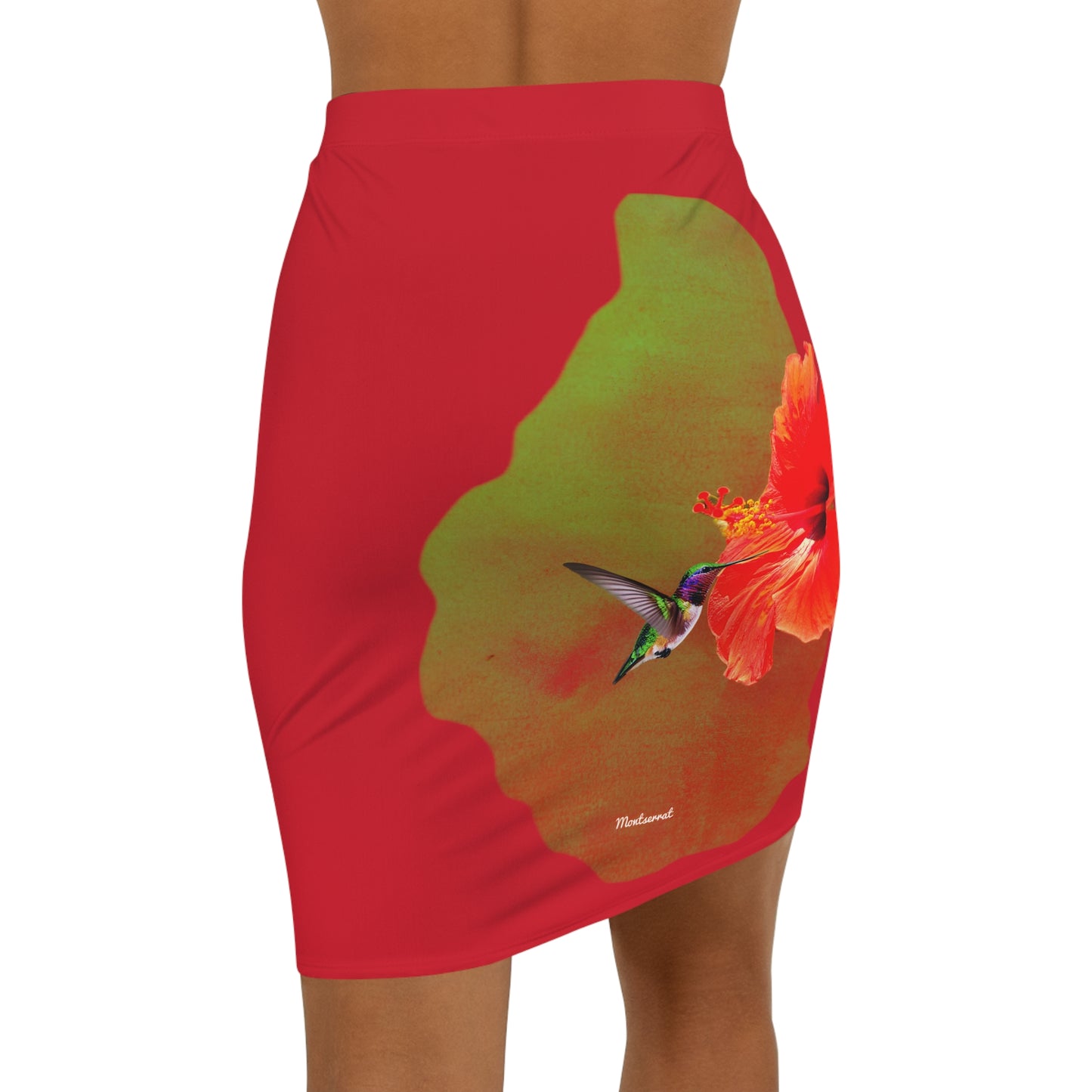 Montserrat hibiscus Mini Skirt (AOP)