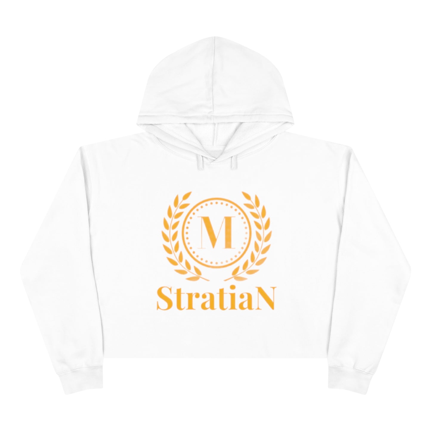 StratiaN Big-Logo Crop Hoodie