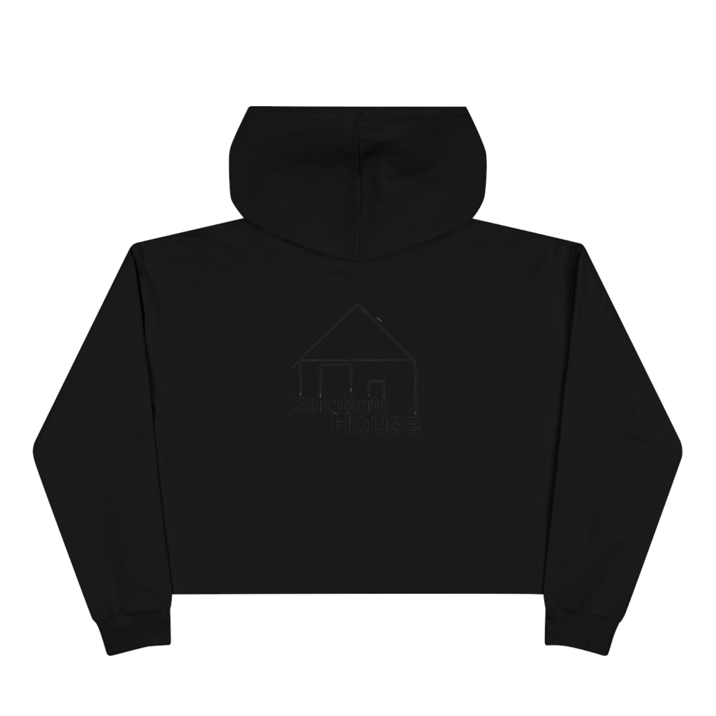 StratiaN Big-Logo Crop Hoodie