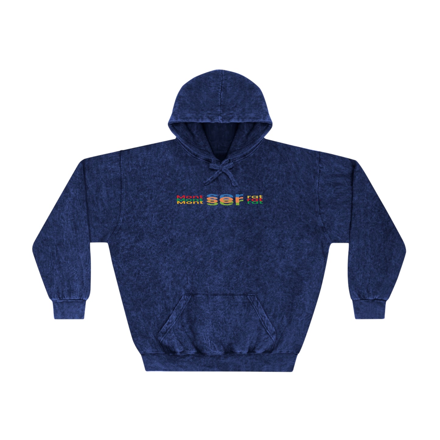 Montserrat Layered-Text Mineral Hoodie