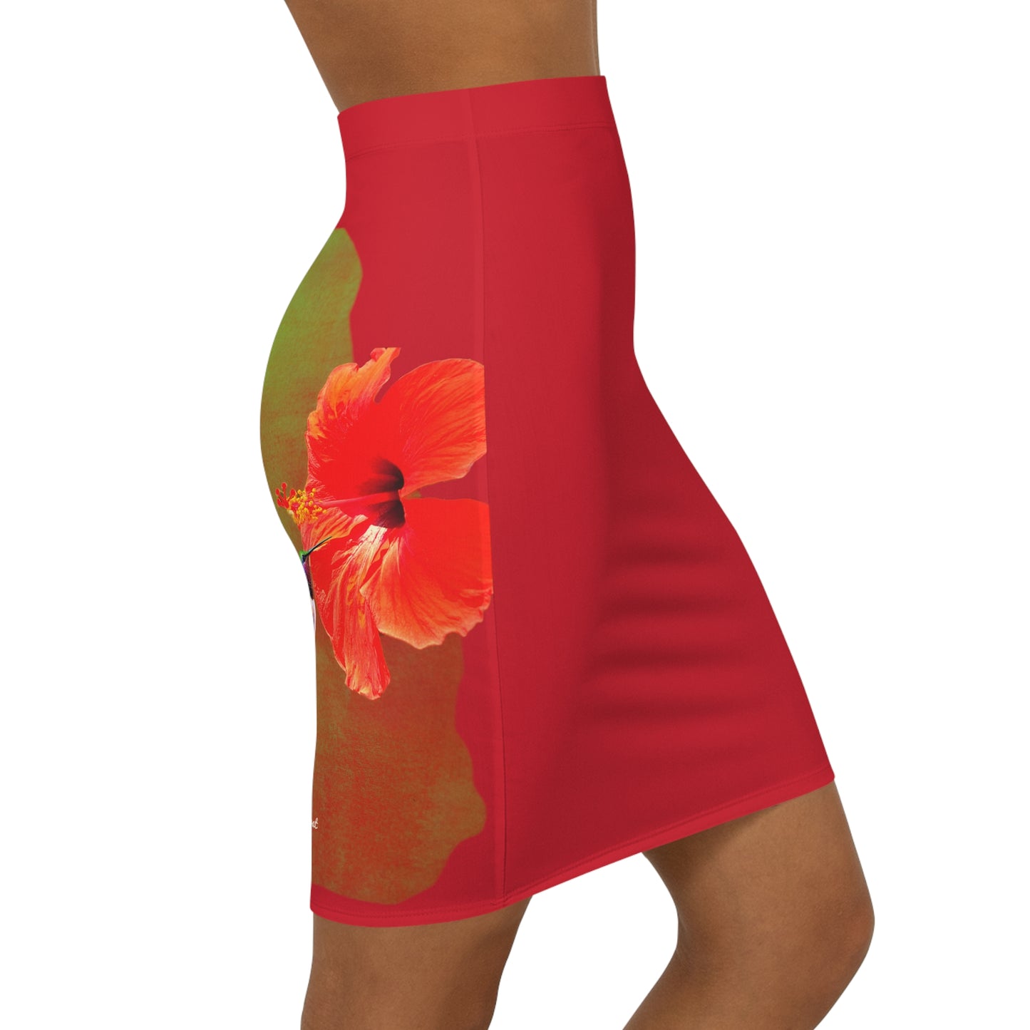 Montserrat hibiscus Mini Skirt (AOP)