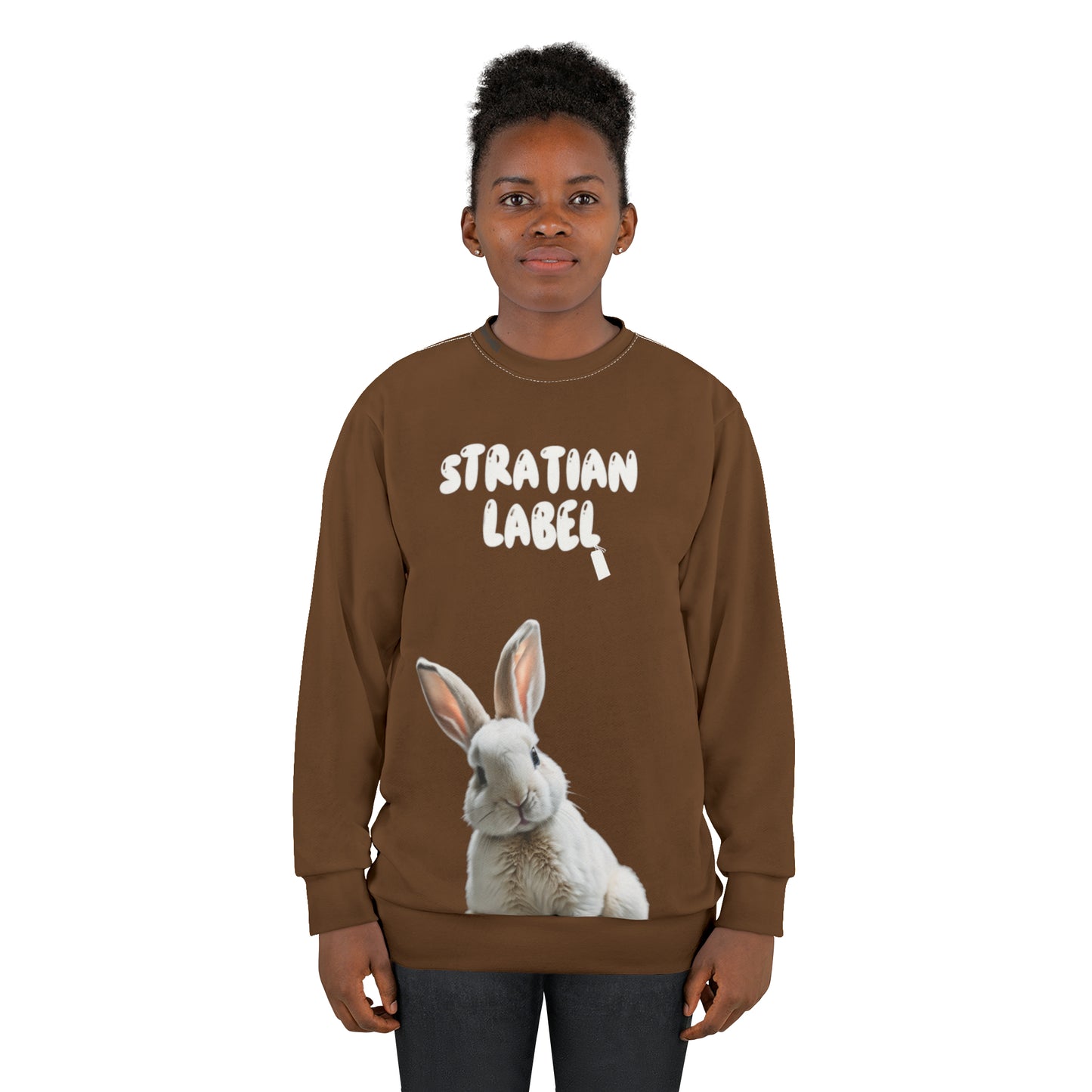 StratiaN Label Rabbit Graphic Sweatshirt