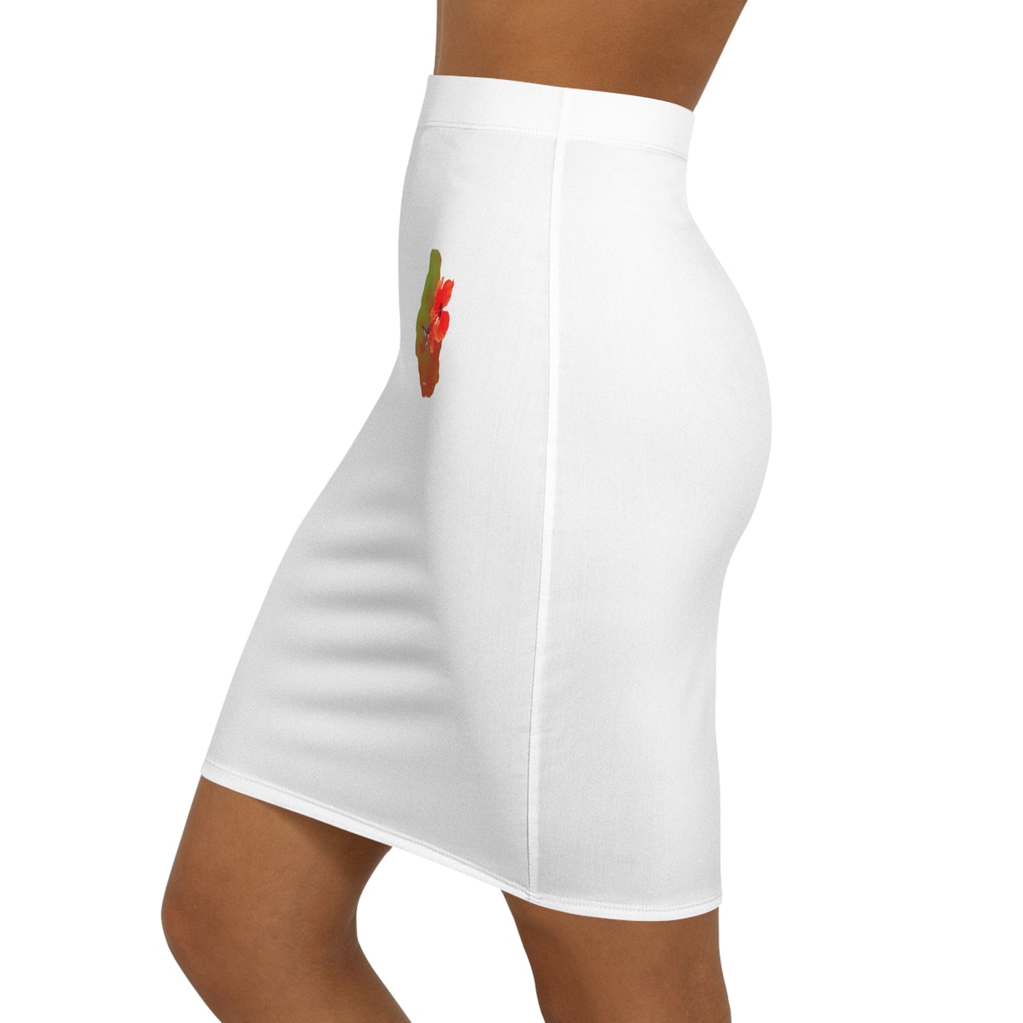 Montserrat hibiscus Mini Skirt (AOP)