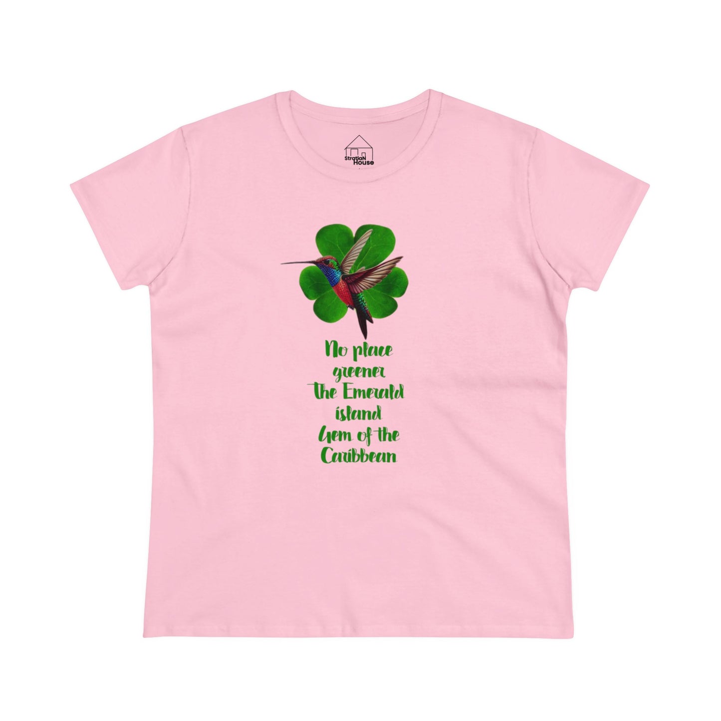 Emerald Hummingbird Cotton Tee