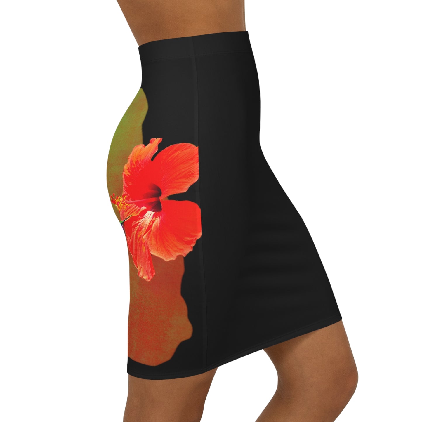 Montserrat hibiscus Mini Skirt (AOP)