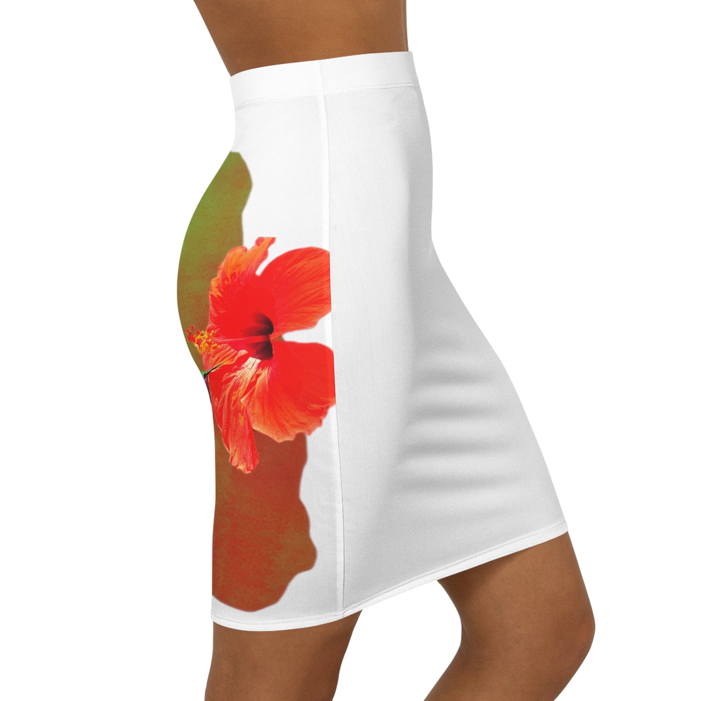 Montserrat hibiscus Mini Skirt (AOP)