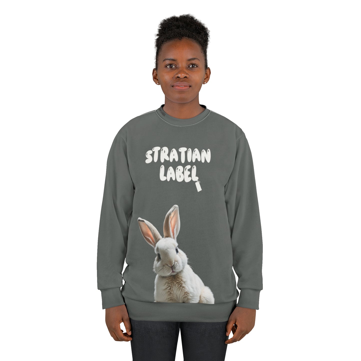 StratiaN Label Rabbit Graphic Sweatshirt