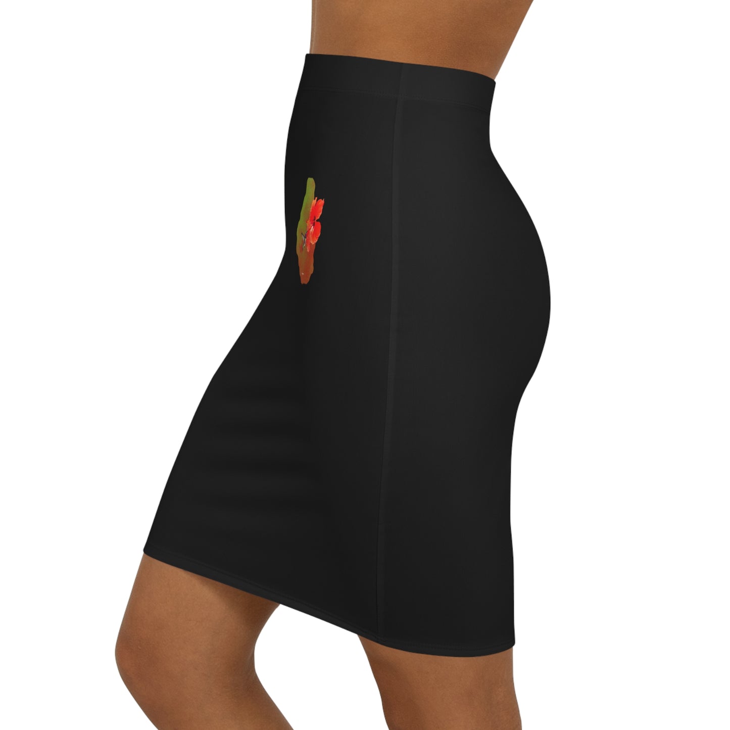 Montserrat hibiscus Mini Skirt (AOP)