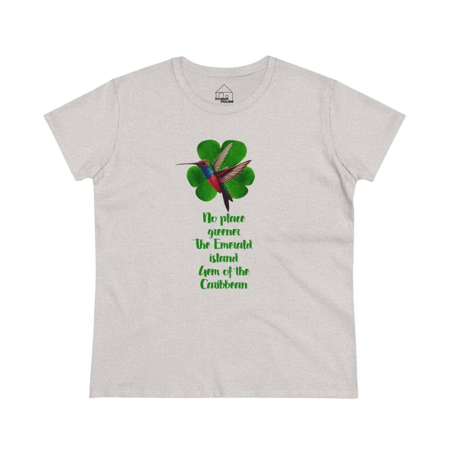 Emerald Hummingbird Cotton Tee