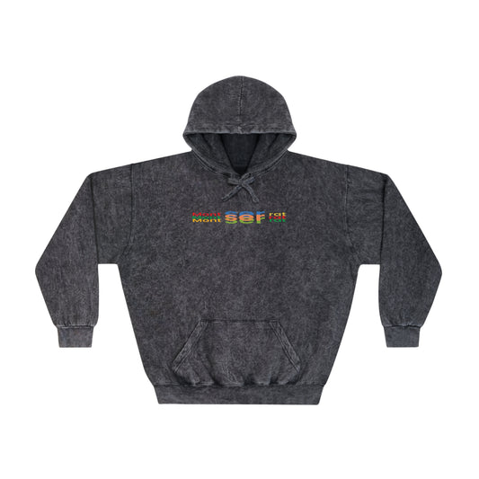 Montserrat Layered-Text Mineral Hoodie