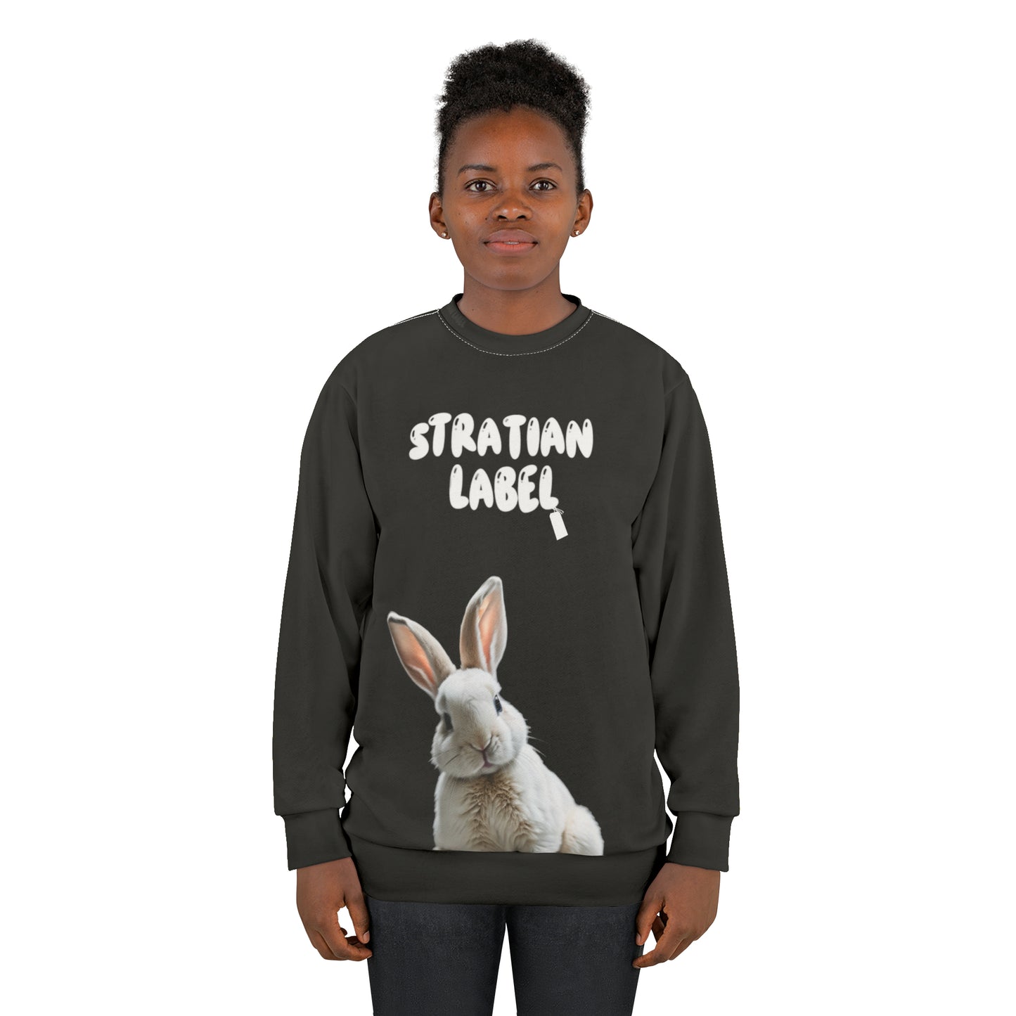 StratiaN Label Rabbit Graphic Sweatshirt