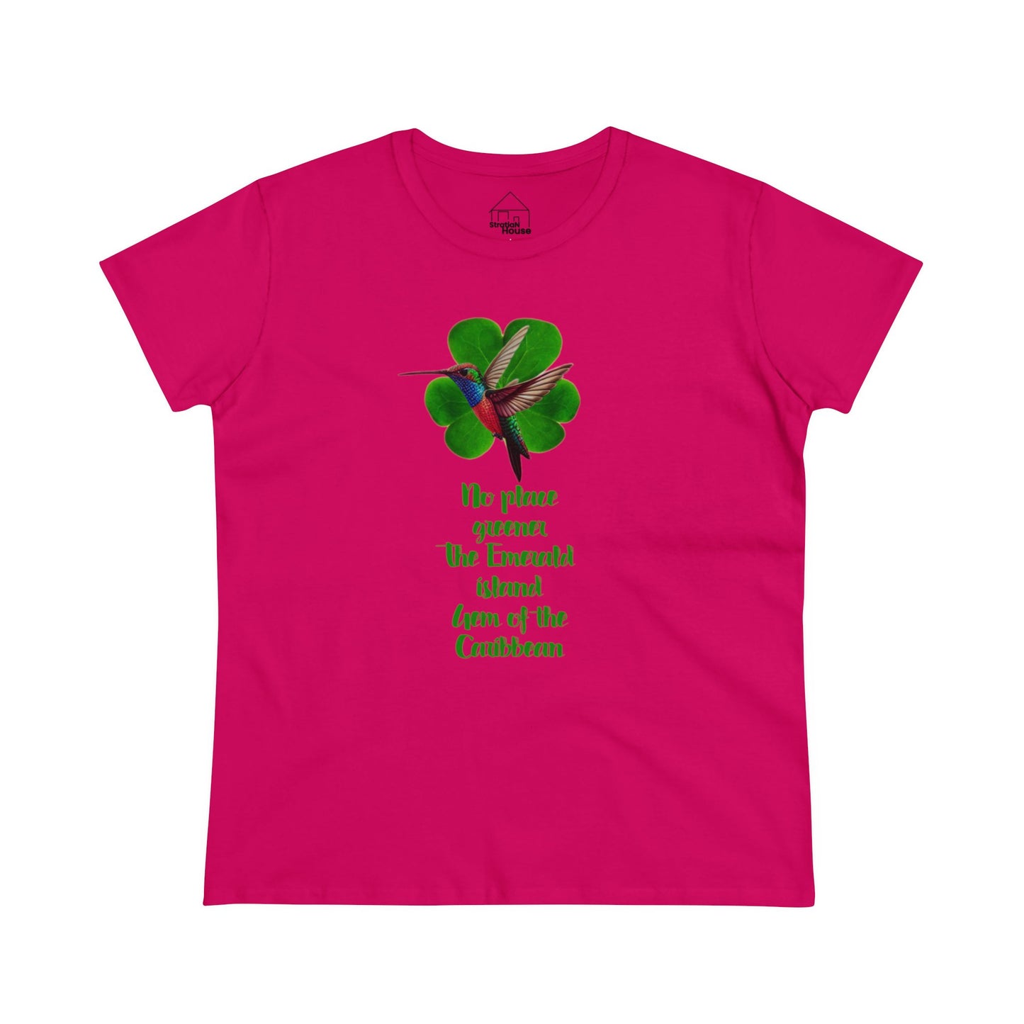 Emerald Hummingbird Cotton Tee