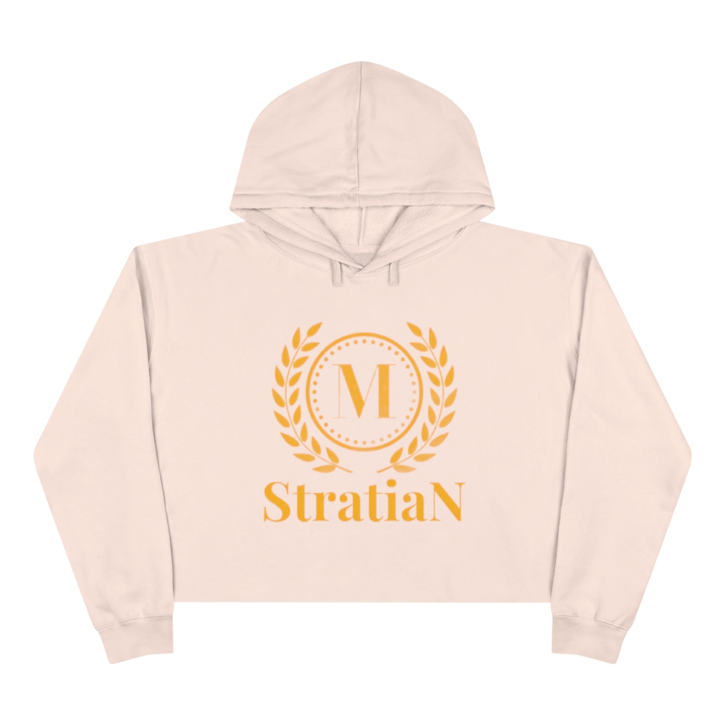 StratiaN Big-Logo Crop Hoodie