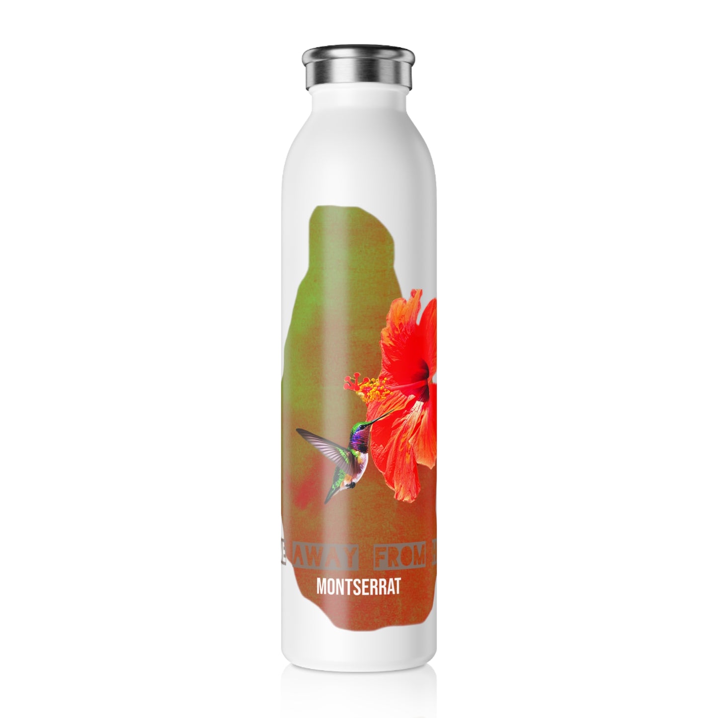 Hibiscus, Hummingbird Water Bottle